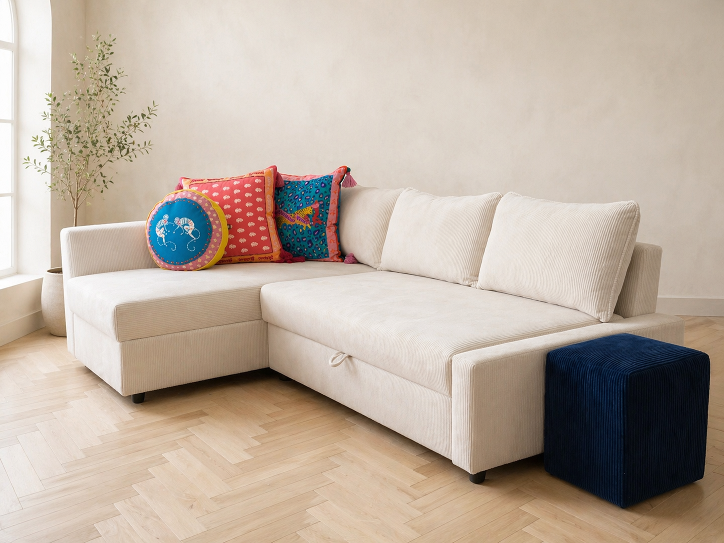 Modern köşe koltuk uygulaması